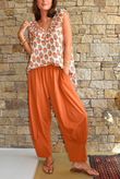 Jo Jo Quirky Classic Barrel Pant Rust
